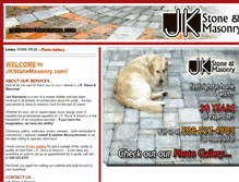 Tablet Screenshot of jkstonemasonry.com